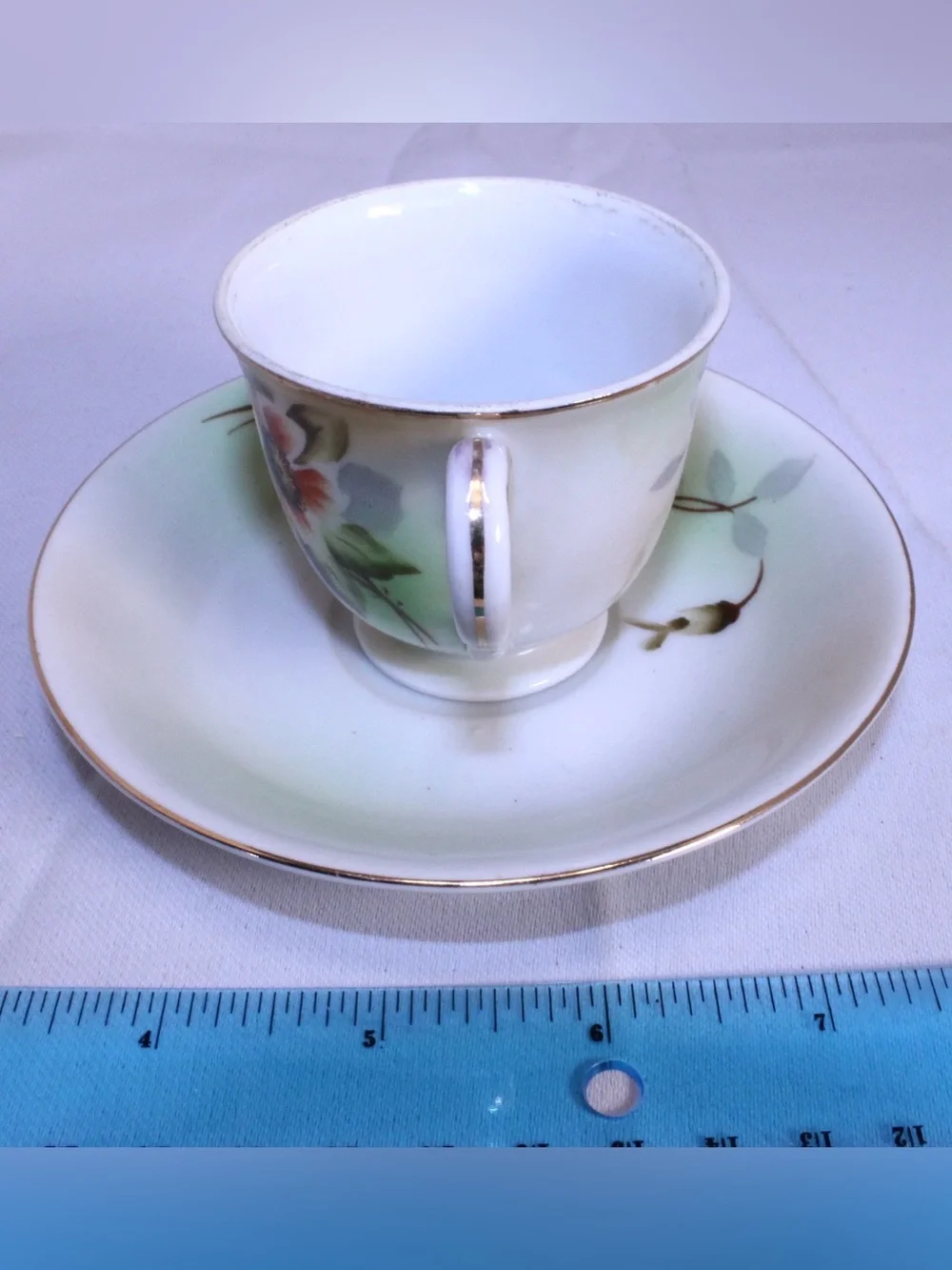Vintage Shofu Porcelain Demitasse Cup and Saucer